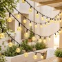 Вулична гірлянда від мережі 20 Led, 5 м, Білий/LED гірлянда кульки на дерево/Гірлянда світлодіодна