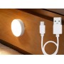 Аккумуляторный светильник с датчиком движения на магните от USB, DZG-GY-005, Белый / Светильник светодиодный