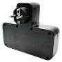 Мережевий фільтр з підсвіткою 2500 Вт, 2 розетки, 2xUSB + Type-C, HG-275, Чорний/розгалужувач у розетку / Мережевий трійник