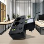 Мережевий фільтр з підсвіткою 2500 Вт, 2 розетки, 2xUSB + Type-C, HG-275, Чорний/розгалужувач у розетку / Мережевий трійник