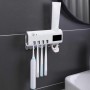 Тримач зубних щіток Brush Sterilizer, Білий/Діспенсер для зубної пасти/Уф стерилізатор