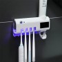 Тримач зубних щіток Brush Sterilizer, Білий/Діспенсер для зубної пасти/Уф стерилізатор