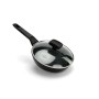 Сковорода OSFE OS-F20, 20 см, з гранітним покриттям і кришкою. Чорний (OS-F20)
