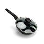 Сковорода OSFE OS-F28, 28 см, з гранітним покриттям і кришкою. Чорний (OS-F28)