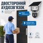 Вулична камера відеоспостереження 4G 12 Мп із сонячною панеллю і 3 об'єктивами V39