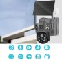 360° Вулична IP-камера TP18 4G Solar PTZ з автономним живленням і SIM-карткою, 6 МП, чорна