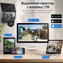 360° Вулична IP-камера TP18 4G Solar PTZ з автономним живленням і SIM-карткою, 6 МП, чорна