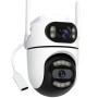 Вулична Wi-Fi камера на 2 об'єктиви, 8MP (від Type-C) Q2/Поворотна камера відеоспостереження/WiFi камера спостереження
