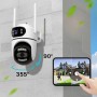 Вулична Wi-Fi камера на 2 об'єктиви, 8MP (від Type-C) Q2/Поворотна камера відеоспостереження/WiFi камера спостереження