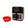 Аерогриль Rainberg RB 2342 4800W аерофрітюрниця безмасляна для приготування без олії з 2 Тенами 12,5 л та сенсорним керуванням