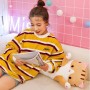 М'яка іграшка Кіт Батон 90 см, DOLL 1498-50, Коричневий/Плюшева іграшка обіймашка/Місяча іграшка довгий кіт