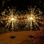 Садовий світильник на сонячній батареї 60 LED, 85 см, 1 шт., Чорний/ Садовий ліхтар/Вільний світильник Феєрверк