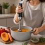 Заглибний блендер 400 Вт, 4 леза, R.30000, Чорний/Рожевий блендер/ Кухонний блендер/Блендер подрібнювач