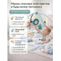 Розвивальний килимок Кролик 3в1 з м'якими бортиками та подушкою 102х110 см Сірий