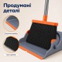 Набір для прибирання 2в1 26X-253, щітка та совок із довгими ручками, віник і совок із самоочищенням для підлоги та дому