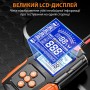 Тестер акумуляторів E-FAST TK-100 12/24 В Цифровий автомобільний аналізатор АКБ 26X-313 з LCD-дисплеєм для перевірки CCA, SOC