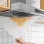 Жиропоглинальний фільтр для витяжки на липучці, 45х42 см, 12 аркушів, Білий/паперовий фільтр для кухонної витяжки