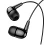 Проводные наушники вакуумные 3.5mm HOCO M97 Enjoy с микрофоном 1.2m Черные