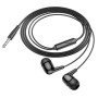 Проводные наушники вакуумные 3.5mm HOCO M97 Enjoy с микрофоном 1.2m Черные