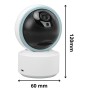 WIFI камера відеоспостереження 6MP, TY305, Біла/Вайфай відеоняня/Поворотна камера 360/IP Камера з керуванням телефоном