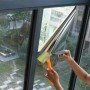 Тепловідбивна дзеркальна плівка для скла 60×300 см, сріблястий UV-захист для вікон будинку, офісу й авто