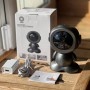 Поворотна відеокамера від USB 360° Q1, Чорна / Цифрова відеоняня з мікрофоном / Дротова камера спостереження для дітей та тварин