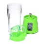 Аккумуляторный мини-блендер на 400мл Juicer NG-01, 2000мАч, USB, Зеленый / Блендер-шейкер с PowerBank