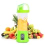 Аккумуляторный мини-блендер на 400мл Juicer NG-01, 2000мАч, USB, Зеленый / Блендер-шейкер с PowerBank