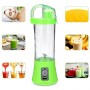 Аккумуляторный мини-блендер на 400мл Juicer NG-01, 2000мАч, USB, Зеленый / Блендер-шейкер с PowerBank