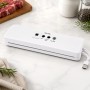 Вакуумний пакувальник RED AN373 для сухих і вологих продуктів, 90 Вт, до 60 кПа, USB, білий