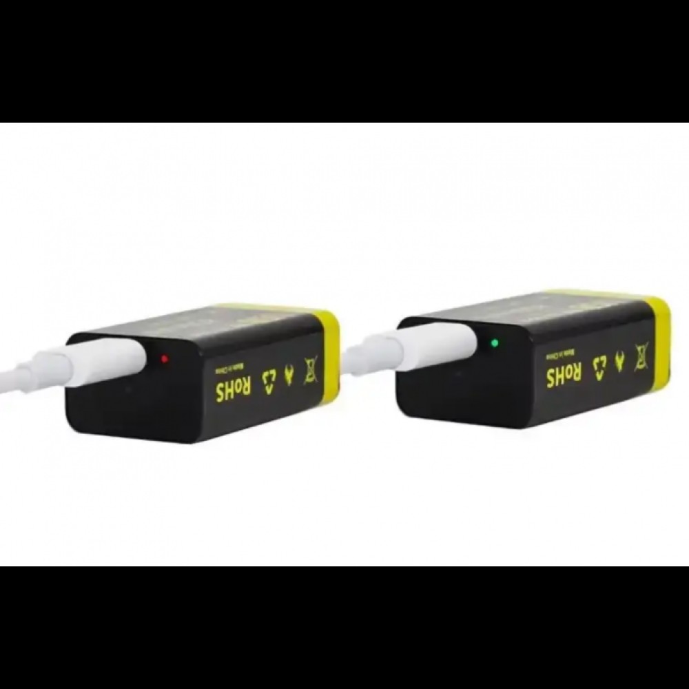 Набор аккумуляторов LiitoKala Lii-USB-9V 4 шт 1100 мАч с USB Type-C с кабелем зарядки