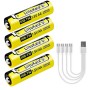 Набор аккумуляторов LiitoKala USB-T36 (4xAA 2400mAhh, 1.5V), 4 в 1 Type-C с кабелем зарядки