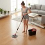 Комплект швабра з турборежимом і відром Spin Mop 360 10 л набір для прибирання та миття підлоги