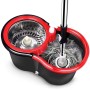 Комплект швабра з турборежимом і відром Spin Mop 360 10 л набір для прибирання та миття підлоги