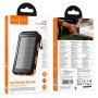 Павербанк HOCO J164 Platinum Solar 8000 mAh 2USB/Type-C із сонячною панеллю та ліхтариком