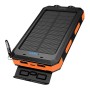 Павербанк HOCO J164 Platinum Solar 8000 mAh 2USB/Type-C із сонячною панеллю та ліхтариком