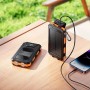 Павербанк HOCO J164 Platinum Solar 8000 mAh 2USB/Type-C із сонячною панеллю та ліхтариком
