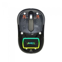 Беспроводная мышь аккумуляторная с USB адаптером, 10м, JEDEL WD141 Прозрачная