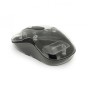 Беспроводная мышь аккумуляторная с USB адаптером, 10м, JEDEL WD141 Прозрачная