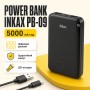 Портативний зарядний пристрій Inkax PB-09 AmmuNation 5000 mAh LED індикатор Li-Ion, Micro/Type-C, USB-A, універсальна батарея