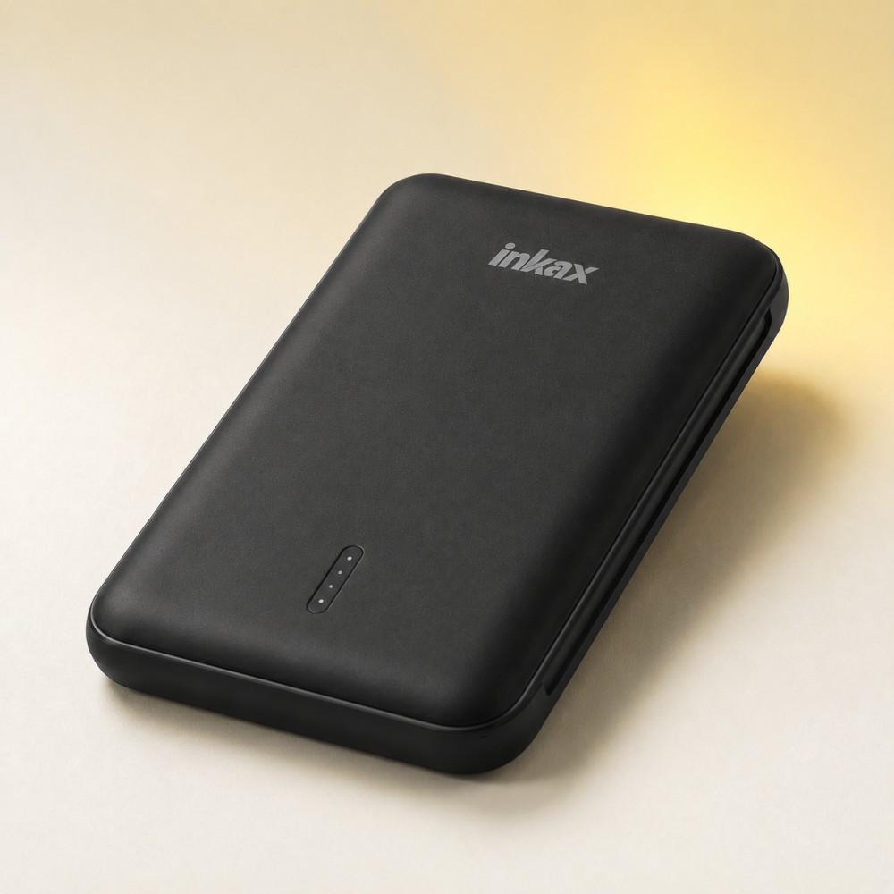 Портативний зарядний пристрій Inkax PB-09 AmmuNation 5000 mAh LED індикатор Li-Ion, Micro/Type-C, USB-A, універсальна батарея