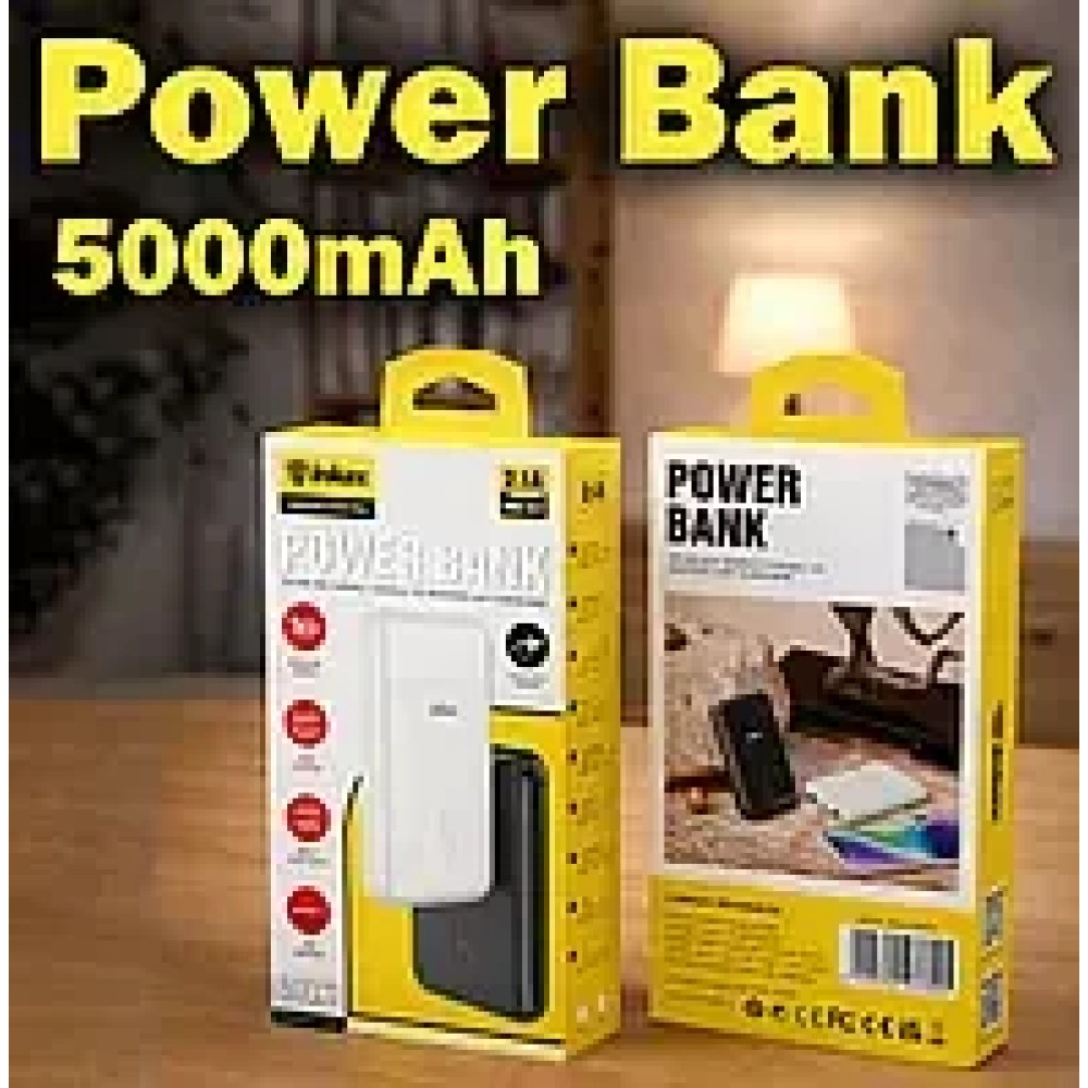 Портативний зарядний пристрій Inkax PB-09 AmmuNation 5000 mAh LED індикатор Li-Ion, Micro/Type-C, USB-A, універсальна батарея