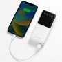 Зовнішній акумулятор 20000mAh з кабелями (Lightning, Type-C, Micro) Ven-Dens VD-PB046, Білий / Повербанк / Зовнішній акумулятор Де