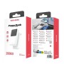 Зовнішній акумулятор 20000mAh з кабелями (Lightning, Type-C, Micro) Ven-Dens VD-PB046, Білий / Повербанк / Зовнішній акумулятор Де