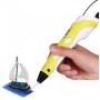 3D ручка для рисования с экраном 3д Ручка Pen3 с LCD дисплеем Жёлтая