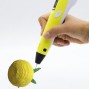3D ручка для рисования с экраном 3д Ручка Pen3 с LCD дисплеем Жёлтая