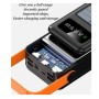 Power bank YM-635 40000mAh Solar Индикатор уровня заряда, для зарядки телефона с встроенными кабелями