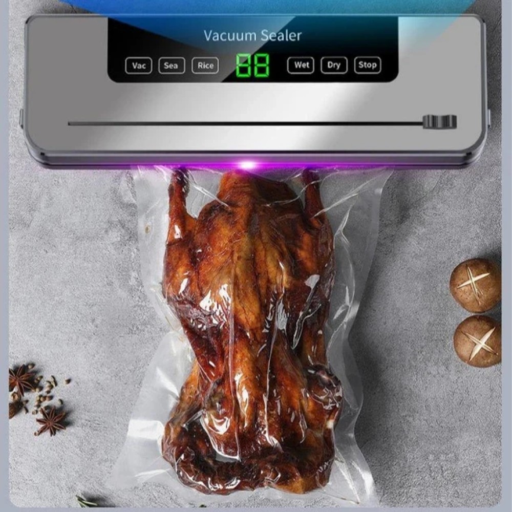 Вакууматор для продуктів 120W з вбудованим різаком і 10 пакетами TV-SH-06/LL-368