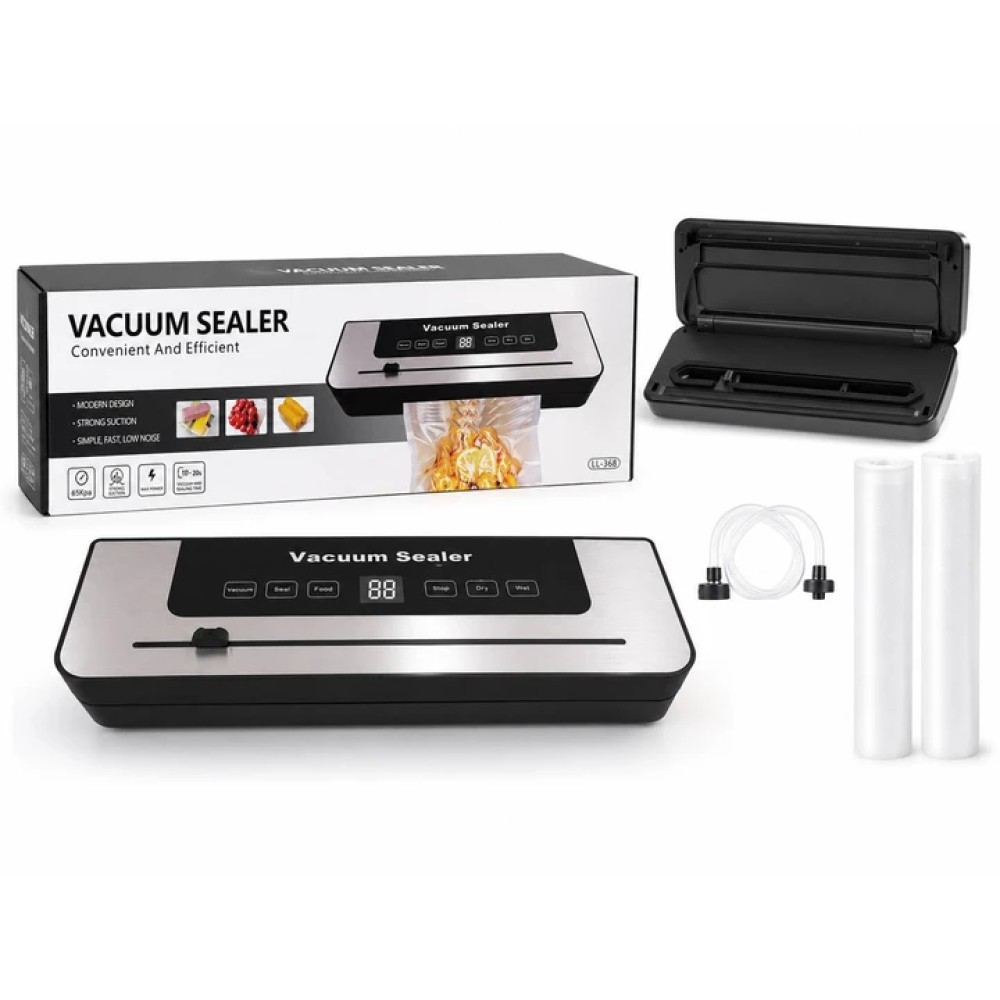 Вакууматор для продуктів 120W з вбудованим різаком і 10 пакетами TV-SH-06/LL-368