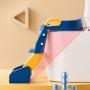 Дитячий туалетний комплект 2в1 горщик + сидіння на унітаз зі сходинкою і ручками